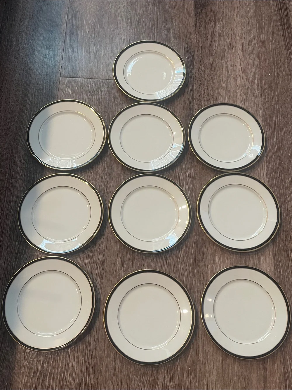 Lenox Urban Lights White Saucers (8) and Bread & Bitter plates (10)